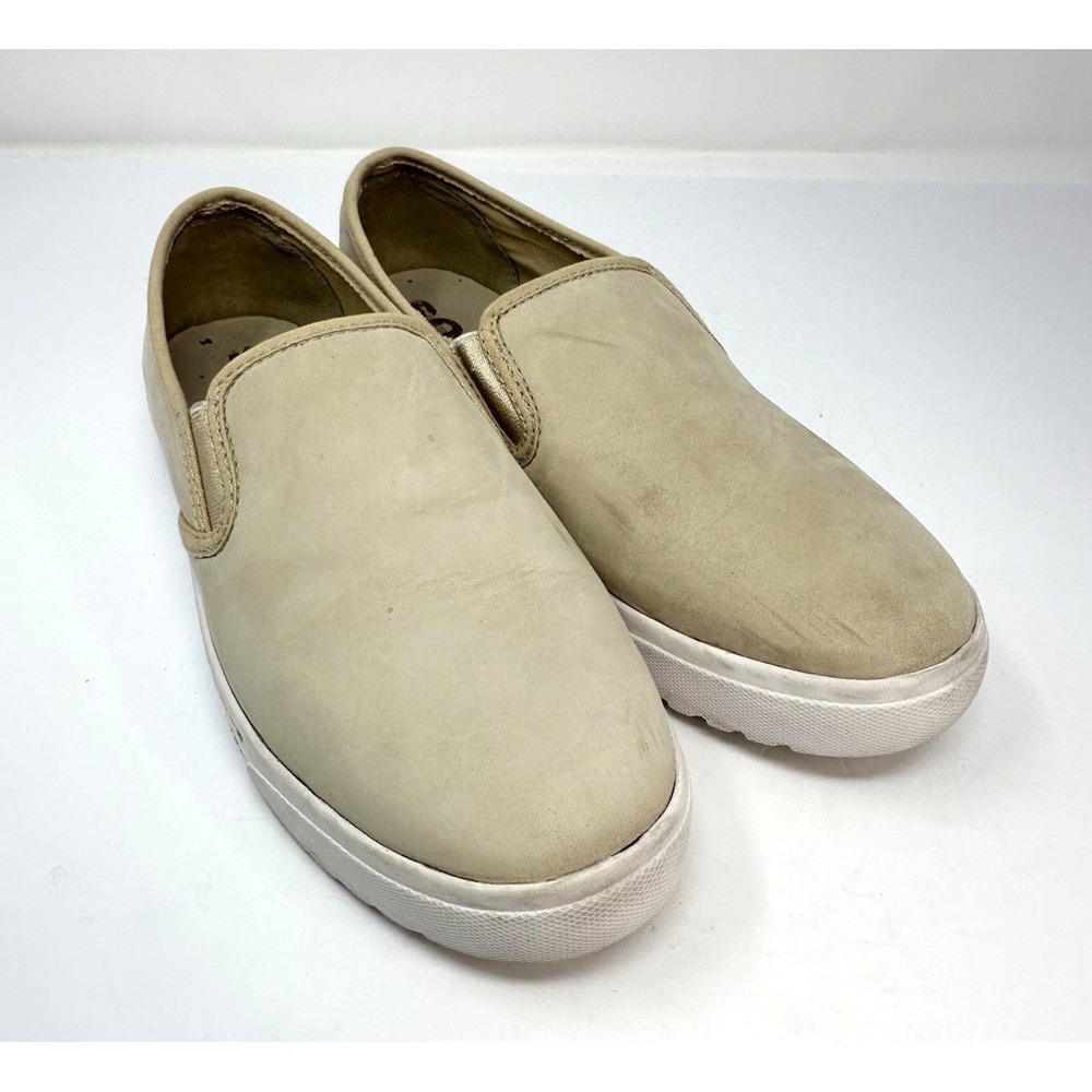 SOREL Campsneak Slip On Sneakers Womens Size 10 Oatmeal Tan Suede NL3183-241